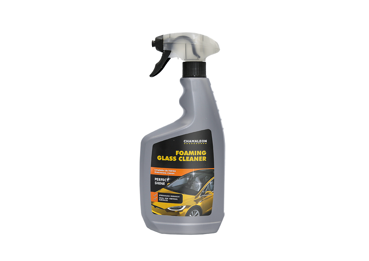 Foaming glass cleaner
